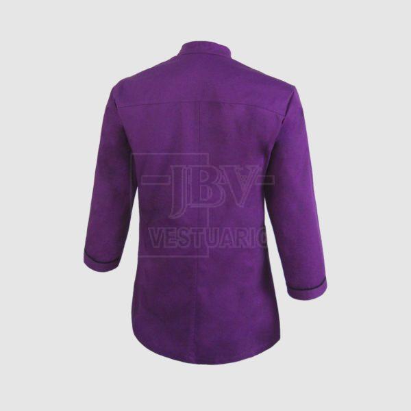 Chaqueta malva unisex trasero