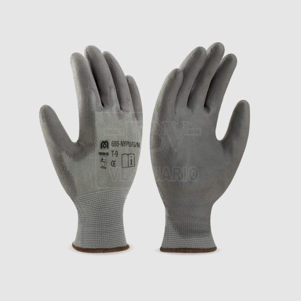 Guante Nylon gris