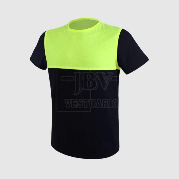 Camiseta pecho amarillo fluor