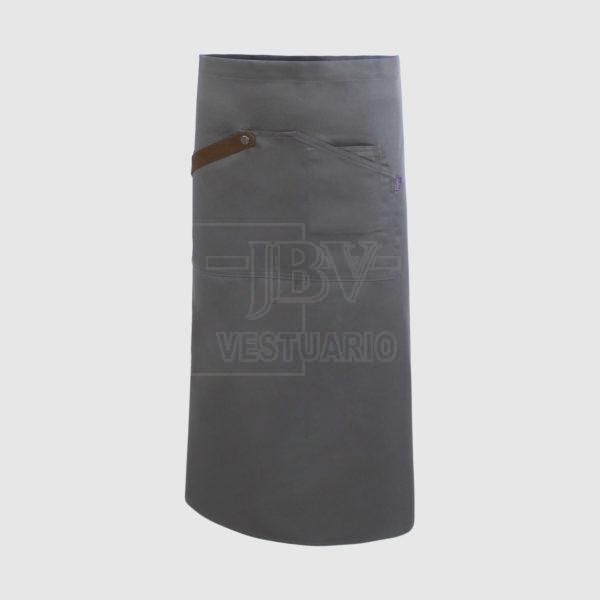 Delantal gris 80 cm