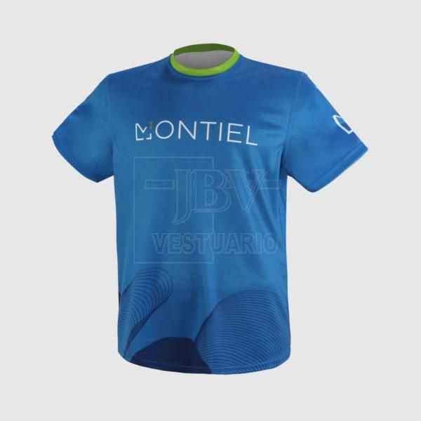 Camiseta sublimada azul del