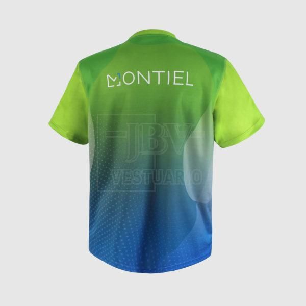 Camiseta sublimada verde tras